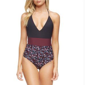 Tavik Chase Cheek one piece swimsuit Davitt Black SM